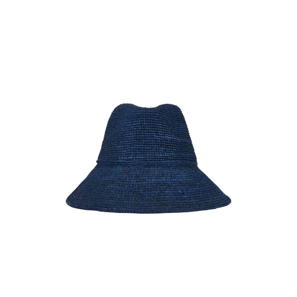 florabella Dylan Bucket Hat in Mdinight Navy One Size New Womens Bucket Sun